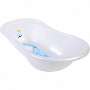 Ванночка детская – Ангел 84 см., с термометром, белый перламутр (Little Angel, LA4102БЛ ПЕРЛ)